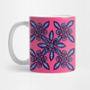 Blue zendoodle Mug